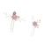 Sweet Flower Alloy Cloth Hairpin