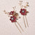 Sweet Flower Alloy Cloth Hairpin