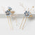 Sweet Flower Alloy Cloth Hairpin