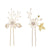 Sweet Flower Alloy Cloth Hairpin