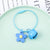 Sweet Flower Alloy Soft Glue Steel Epoxy Keychain