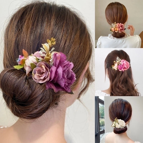 Sweet Flower Cloth Insert Comb