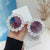 Sweet Flower Pc Round Frame Full Frame Kids Sunglasses