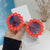 Sweet Flower Pc Round Frame Full Frame Kids Sunglasses