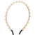 Sweet Geometric Alloy Inlay Artificial Pearls Hair Band