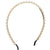 Sweet Geometric Alloy Inlay Artificial Pearls Hair Band