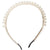 Sweet Geometric Alloy Inlay Artificial Pearls Hair Band