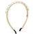 Sweet Geometric Alloy Inlay Artificial Pearls Hair Band