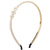 Sweet Geometric Alloy Inlay Artificial Pearls Hair Band