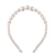 Sweet Geometric Alloy Inlay Artificial Pearls Hair Band