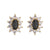 Sweet Geometric Copper Plating Zircon Women's Earrings Necklace 1 Pair