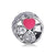 Sweet Geometric Heart Shape Metal Plating Inlay Rhinestones Jewelry Accessories