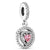 Sweet Geometric Heart Shape Metal Plating Inlay Rhinestones Jewelry Accessories