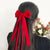 Sweet Girl Bow Ribbon Hairpin Japanese And Korean Style Simple  High Sense Back Head Hairpin Internet Celebrity Hair Accessories