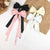 Sweet Girl Bow Ribbon Hairpin Japanese And Korean Style Simple  High Sense Back Head Hairpin Internet Celebrity Hair Accessories