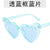 Sweet Gradient Color Heart Shape Ac Heart Shape Clips Women's Sunglasses