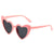 Sweet Gradient Color Heart Shape Ac Heart Shape Clips Women's Sunglasses