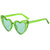 Sweet Gradient Color Heart Shape Ac Heart Shape Clips Women's Sunglasses