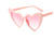 Sweet Heart Shape Ac Special-shaped Mirror Clips Women's Sunglasses