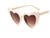 Sweet Heart Shape Ac Special-shaped Mirror Clips Women's Sunglasses