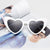 Sweet Heart Shape Ac Special-shaped Mirror Clips Women's Sunglasses