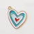 Sweet Heart Shape Alloy Enamel Jewelry Accessories