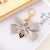 Sweet Heart Shape Bow Knot Alloy Cloth Bag Pendant Keychain