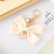 Sweet Heart Shape Bow Knot Alloy Cloth Bag Pendant Keychain