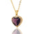 Sweet Heart Shape Copper Gold Plated Zircon Pendant Necklace