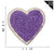 Sweet Heart Shape Plush Cloth Sticker 1 Piece