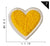 Sweet Heart Shape Plush Cloth Sticker 1 Piece