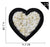 Sweet Heart Shape Plush Cloth Sticker 1 Piece