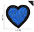 Sweet Heart Shape Plush Cloth Sticker 1 Piece