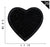 Sweet Heart Shape Plush Cloth Sticker 1 Piece