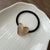 Sweet Heart Shape Resin Hair Clip Hair Tie