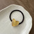 Sweet Heart Shape Resin Hair Clip Hair Tie