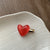 Sweet Heart Shape Resin Hair Clip Hair Tie