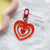 Sweet Korean Style Heart Shape Alloy Resin Women's Bag Pendant Keychain