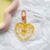 Sweet Korean Style Heart Shape Alloy Resin Women's Bag Pendant Keychain