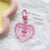 Sweet Korean Style Heart Shape Alloy Resin Women's Bag Pendant Keychain