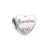 Sweet Letter Heart Shape Copper Plating Silver Plated Jewelry Accessories