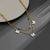 Sweet Pastoral Flower Titanium Steel Plating Layered Necklaces