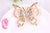 Sweet Pin Butterfly Alloy Inlay Artificial Gemstones Women'S Brooches