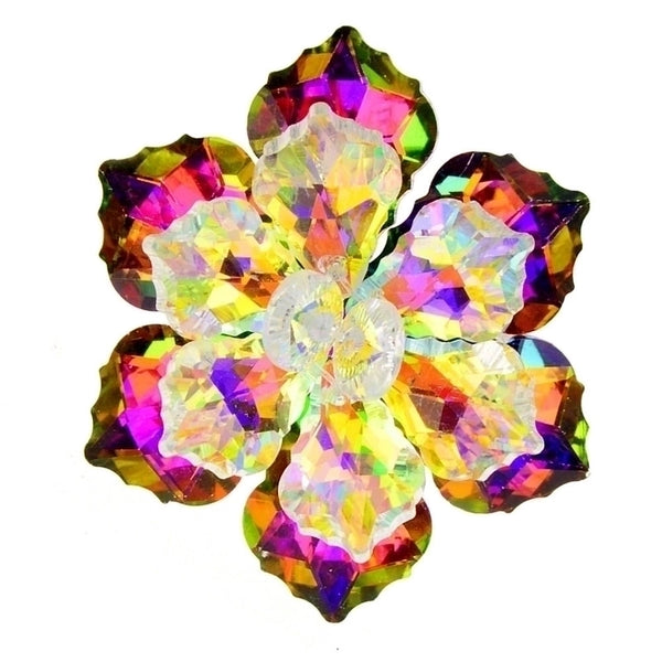 Sweet Pin Flower Alloy Crystal Women'S Brooches