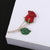 Sweet Pin Flower Alloy Enamel Rhinestones Women'S Brooches