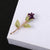 Sweet Pin Flower Alloy Enamel Rhinestones Women'S Brooches