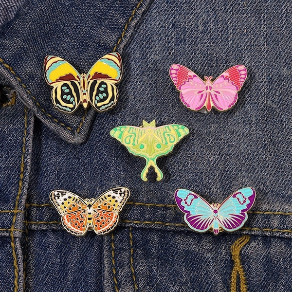 Sweet Pin Insect Butterfly Alloy Enamel Women's Brooches