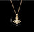 Sweet Planet Flower Bow Knot Copper Zircon Pendant Necklace In Bulk