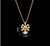 Sweet Planet Flower Bow Knot Copper Zircon Pendant Necklace In Bulk