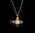 Sweet Planet Flower Bow Knot Copper Zircon Pendant Necklace In Bulk